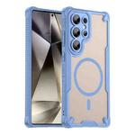 For Samsung Galaxy S25 Ultra 5G Armor Glaze MagSafe Magnetic Phone Case(Blue)