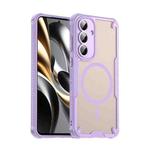For Samsung Galaxy S25 FE 5G Armor Glaze MagSafe Magnetic Phone Case(Purple)