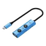 YCE V295 5 in 1 USB-C / Type-C HUB Adapter AI Docking Station(Blue)