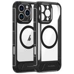 For iPhone 16 Pro FULEXIN L1 Series Transparent MagSafe Holder Phone Case(Black)