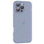 For iPhone 16 Pro Max Ice Cream Dream Network Cooling PC Phone Case with Lens Film(Transparent Blue)