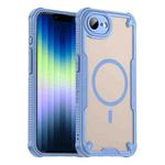 For iPhone 16e Armor Glaze MagSafe Magnetic Phone Case(Blue)