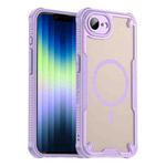 For iPhone 16e Armor Glaze MagSafe Magnetic Phone Case(Purple)