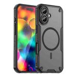 For iPhone 17 Armor Glaze MagSafe Magnetic Phone Case(Black)