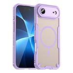 For iPhone 17 Air Armor Glaze MagSafe Magnetic Phone Case(Purple)