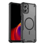 For Samsung Galaxy A06 5G Armor Glaze MagSafe Magnetic Phone Case(Black)
