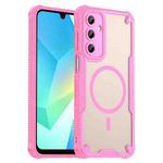 For Samsung Galaxy A56 5G Armor Glaze MagSafe Magnetic Phone Case(Pink)