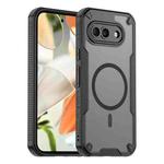 For Google Pixel 9a Armor Glaze MagSafe Magnetic Phone Case(Black)