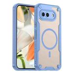For Google Pixel 9a Armor Glaze MagSafe Magnetic Phone Case(Blue)