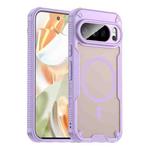 For Google Pixel 10 Pro Armor Glaze MagSafe Magnetic Phone Case(Purple)
