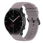 22mm Round Tail Silicone Watch Band(Purple)