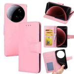For Xiaomi 15 Ultra Crystal Texture Leather Phone Case(Pink)