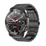 AK61 BT Call Smart Watch, Support Blood Pressure / Heart Rate / Sports Health Monitoring Fitness Tracker(Black Steel)