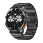 AK77 BT Call Smart Watch, Support Blood Oxygen / Blood Pressure / Heart Rate / Sports Health Monitoring Fitness Tracker(Black Steel)
