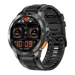 AK77 BT Call Smart Watch, Support Blood Oxygen / Blood Pressure / Heart Rate / Sports Health Monitoring Fitness Tracker(Black Silicone)