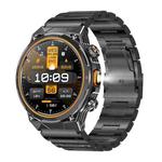 AK81 BT Call Smart Watch, Support Blood Pressure / Heart Rate / Sports Health Monitoring Fitness Tracker(Black Steel)