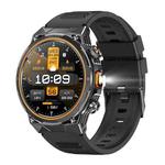 AK81 BT Call Smart Watch, Support Blood Pressure / Heart Rate / Sports Health Monitoring Fitness Tracker(Black Silicone)