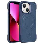 For iPhone 13 Breaker Velvet MagSafe Magnetic TPU Phone Case(Sapphire Blue)
