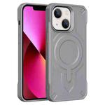 For iPhone 13 Breaker Velvet MagSafe Magnetic TPU Phone Case(Grey)