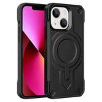 For iPhone 13 Breaker Velvet MagSafe Magnetic TPU Phone Case(Black)
