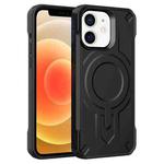 For iPhone 12 Breaker Velvet MagSafe Magnetic TPU Phone Case(Black)