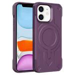 For iPhone 11 Breaker Velvet MagSafe Magnetic TPU Phone Case(Dark Night Purple)