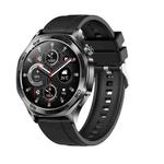 AK83 BT Call Smart Watch, Support Blood Pressure / Heart Rate / Sports Health Monitoring Fitness Tracker(Black Silicone)