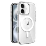 For iPhone 16 AI Photo Button PC Hybrid TPU MagSafe Phone Case(Transparent)