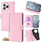 For Xiaomi Civi 5 Pro 5G Crossbody Chain Leather Phone Case(Pink)