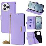 For Xiaomi Civi 5 Pro 5G Crossbody Chain Leather Phone Case(Purple)