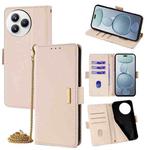 For Xiaomi Civi 5 Pro 5G Crossbody Chain Leather Phone Case(White)