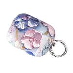 For AirPods Pro 2 / Pro Oil Painting TPU Water Sticker Earphone Case(Light Blue)