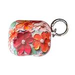For AirPods 3 Oil Painting TPU Water Sticker Earphone Case(Red)