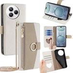 For Xiaomi Civi 5 Pro 5G Crossbody Litchi Texture Leather Phone Case(White)