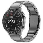 For Gamin 22mm Safety Buckle Pure Titanium Metal Watch Band(Grey)