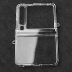 For Huawei Pura X Three Parts PC Transparent Side Buckle Shockproof Phone Case