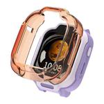 For Redmi Kids Watch Half Coverage Hollow TPU Watch Protective Case(Transparent Orange)