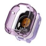 For Redmi Kids Watch Half Coverage Hollow TPU Watch Protective Case(Transparent Purple)