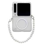 For Huawei Pura X Transparent Side Buckle MagSafe TPU Phone Case with Bead Chain