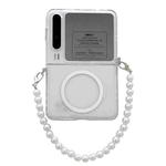 For Huawei Pura X Integrated Transparent Side Buckle MagSafe TPU Phone Case with Bead Chain