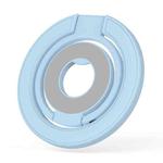 Triple Folding MagSafe Double-Sided Magnetic Phone Ring Holder(Blue)