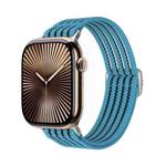 For Apple Watch 42mm / 41mm / 40mm / 38mm Breathable Nylon Fish Line Weaving Watch Band(Sky Blue)