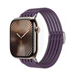 For Apple Watch 42mm / 41mm / 40mm / 38mm Breathable Nylon Fish Line Weaving Watch Band(Purple)