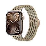 For Apple Watch 42mm / 41mm / 40mm / 38mm Breathable Nylon Fish Line Weaving Watch Band(Khaki)