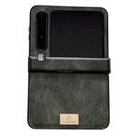 For Huawei Pura X Crazy Horse Texture Three-stage Leather Phone Case(Green)