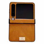 For Huawei Pura X Crazy Horse Texture Three-stage Leather Phone Case(Brown)