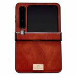 For Huawei Pura X Crazy Horse Texture Three-stage Leather Phone Case(Red)