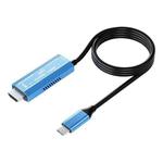 YCE-V286A Type-C to HDMI2.1 8K Adapter Cable(Blue)