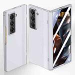 For Samsung Galaxy Z Fold Special Integrated Spring Axis Skin Feel Phone Case(Silver)