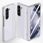 For Samsung Galaxy Z Fold6 5G Integrated Spring Axis Skin Feel Phone Case(Silver)